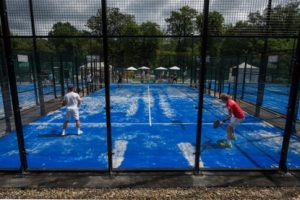 Padel courts and tents
